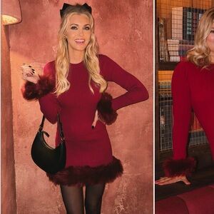 Show Me Your Mumu Fran dress in cranberry size large